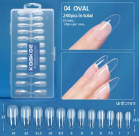 ELLEA NAİL KOSKOE YENİ NESİL JEL TİPS TIRNAK 04 OVAL  MODEL