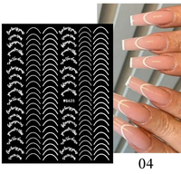 ELLEA NAIL OVAL BEYAZ FRENCH TIRNAK STICKER WG625