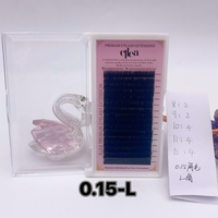 KOYU KAHVERENGİ MİX İPEK KİRPİK 0.15 KALINLIK L KIVRIM 8-12MM BOY ARALIĞI